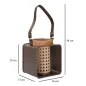 LATARNIA IRON-RATTAN 16x13x20 cm MIN 2